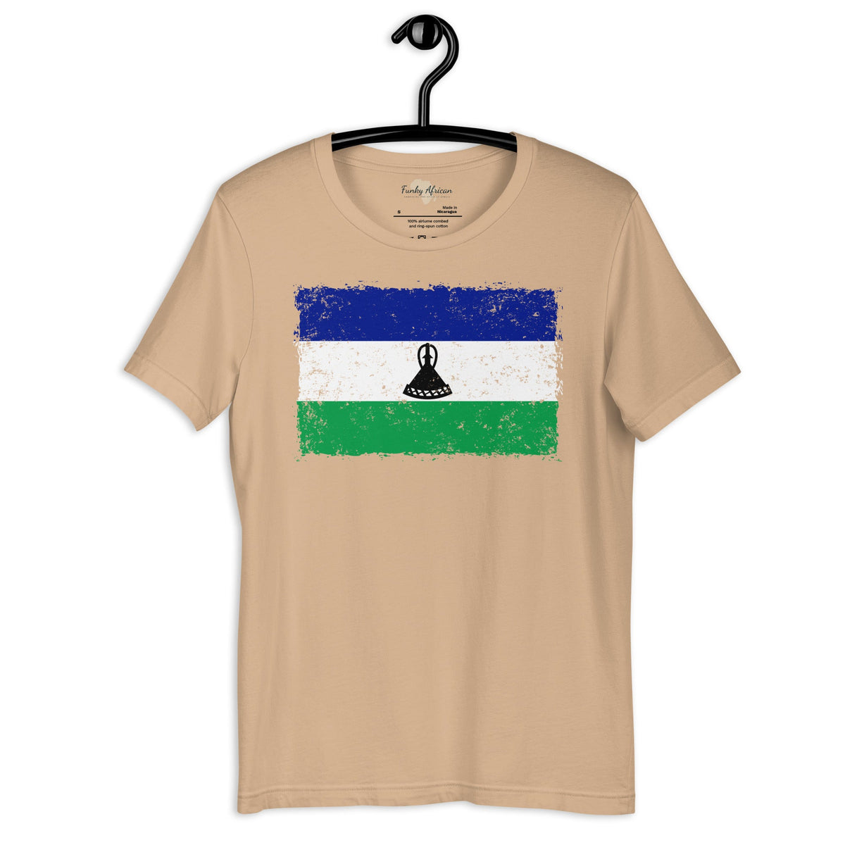 Lesotho grunge unisex tee Funky African