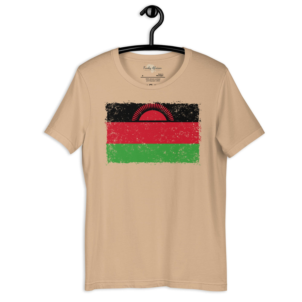 Malawi grunge unisex tee Funky African