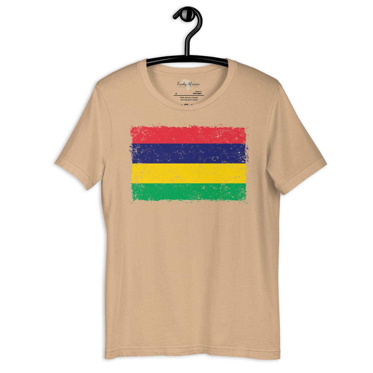 Mauritius grunge unisex tee Funky African