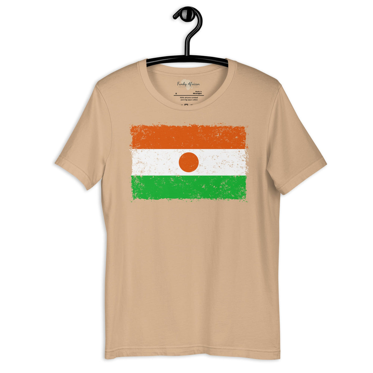 Nigerien grunge unisex tee Funky African