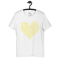 Typography heart with positive words unisex tee Funky African