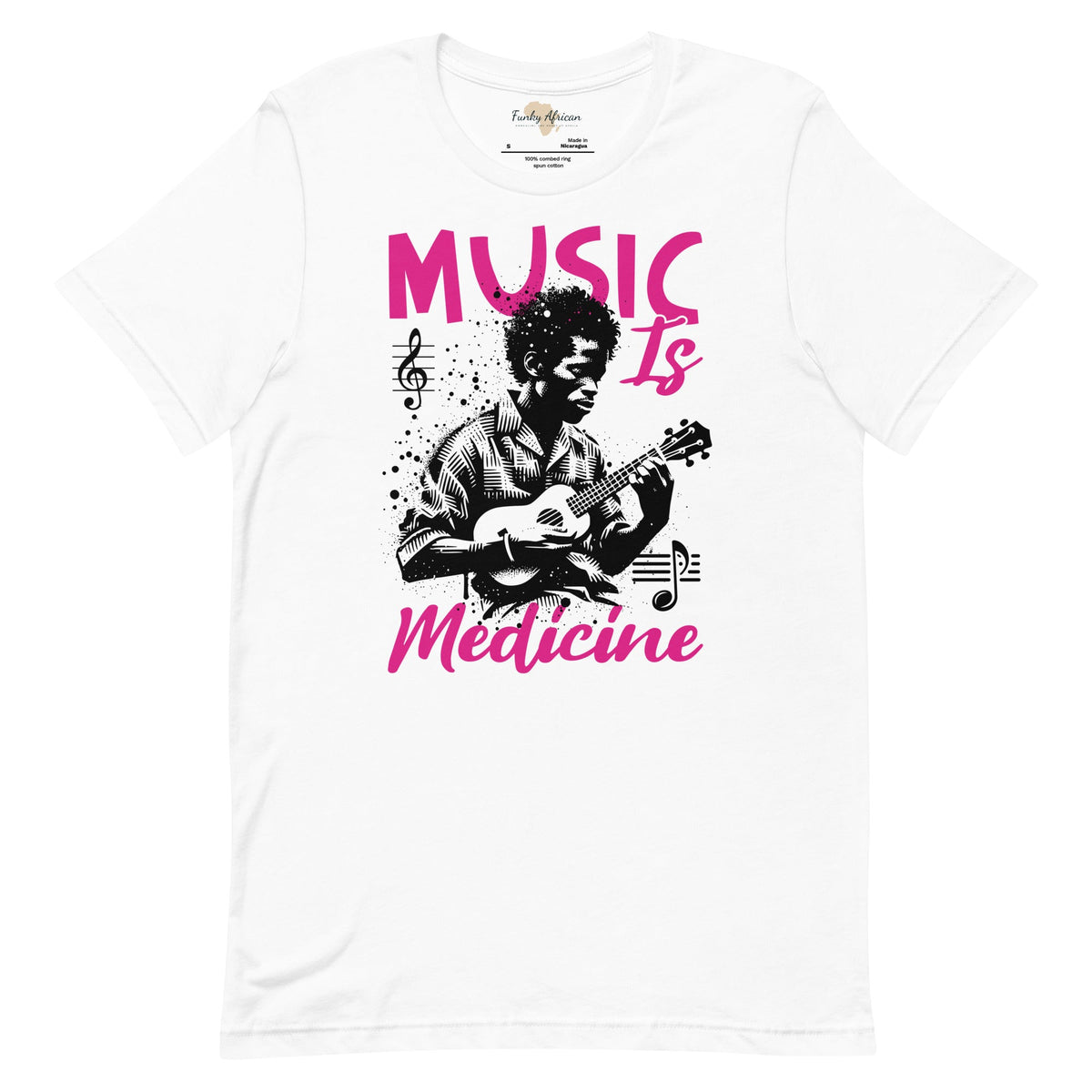Music is medicine unisex t-shirt Funky African