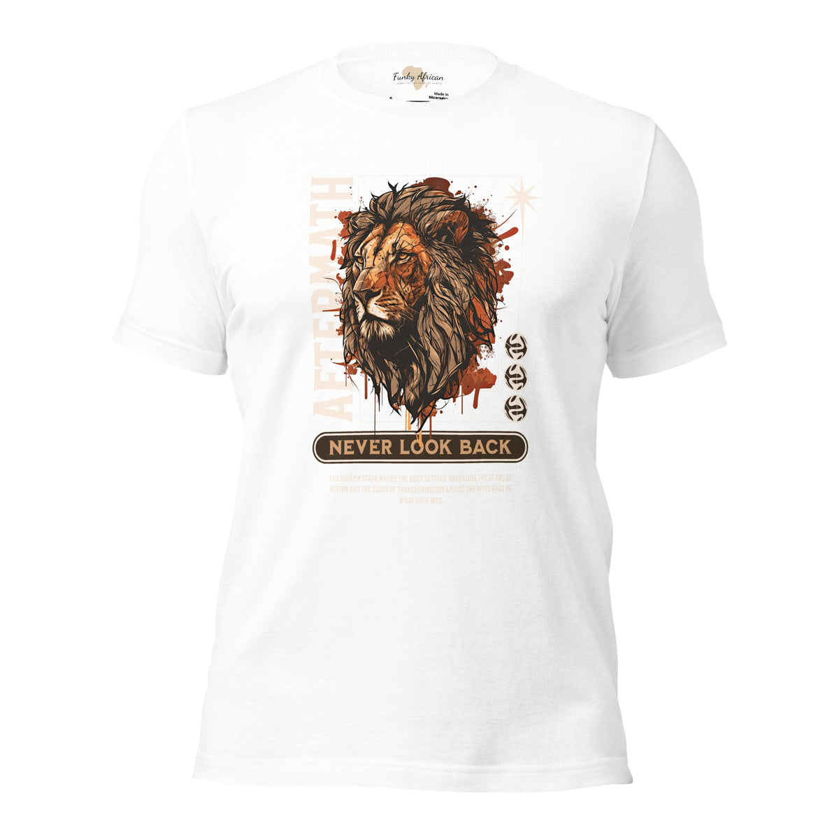 Never Look Back Unisex t-shirt Funky African