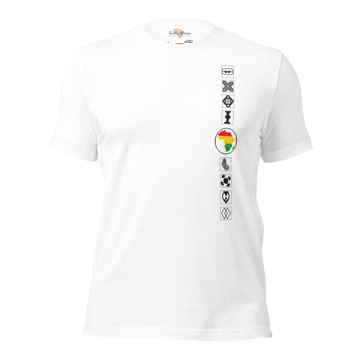 Adinkra Sided Unisex t-shirt Funky African