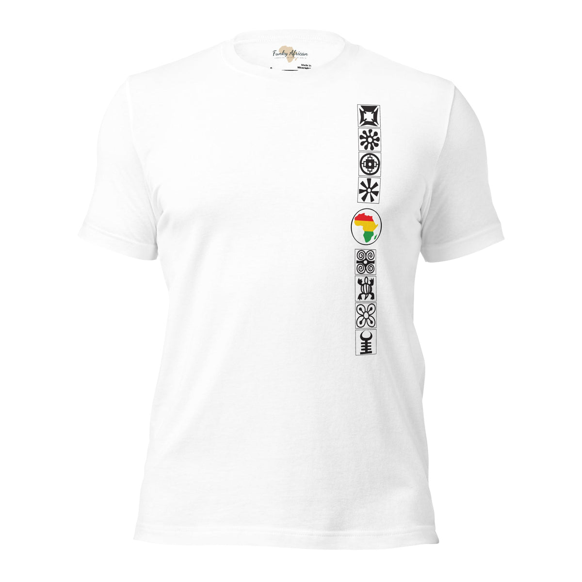 Adinkra Sided Unisex t-shirt Funky African