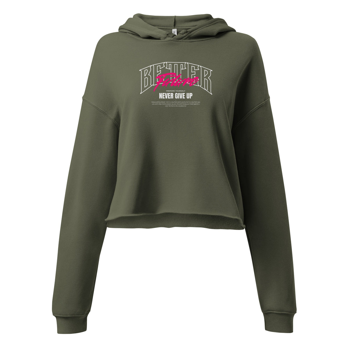 Better Future Crop Hoodie Funky African