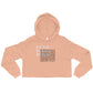 Dear black woman crop hoodie - you speak you mind