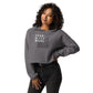 Dear black woman crop hoodie - astonishing