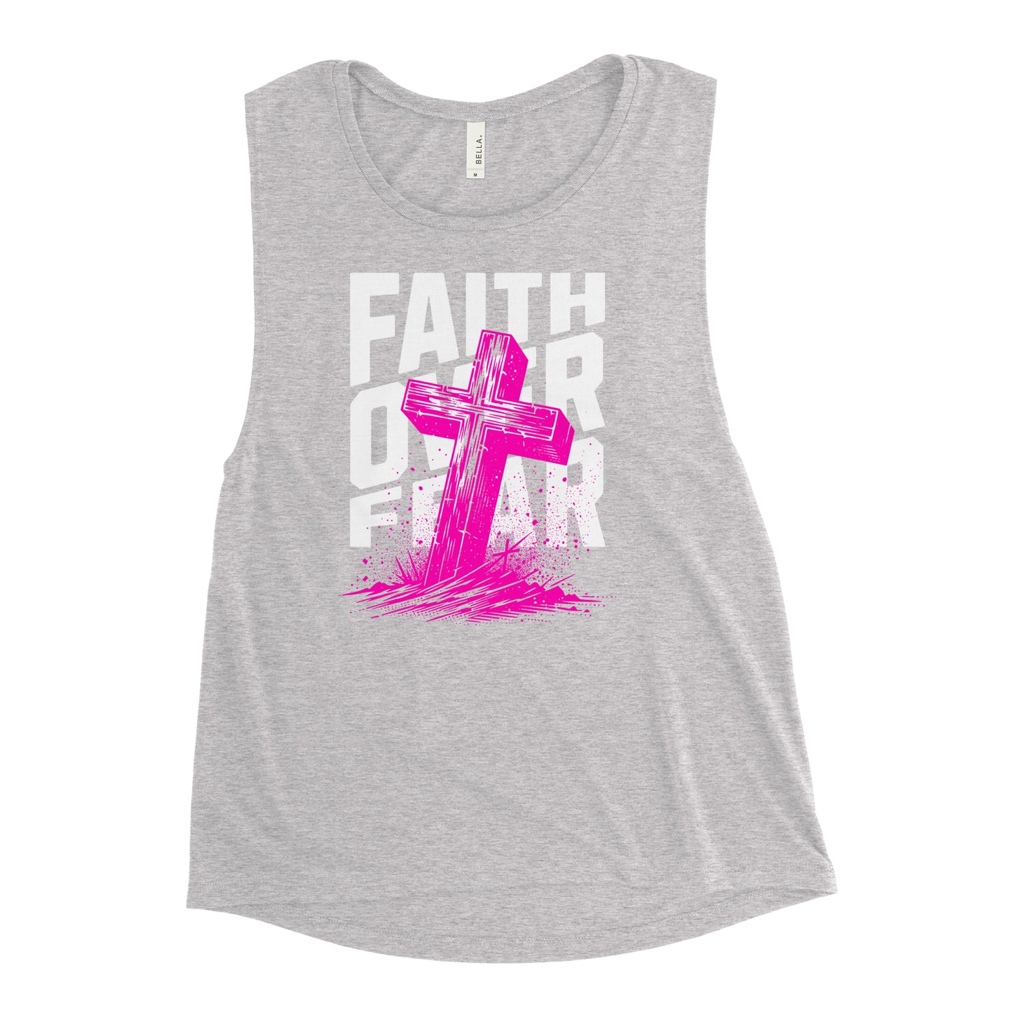 Faith Over Fear Ladies’ Muscle Tank