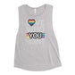 Love who you want Ladies’ Muscle Tank