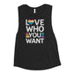 Love who you want Ladies’ Muscle Tank
