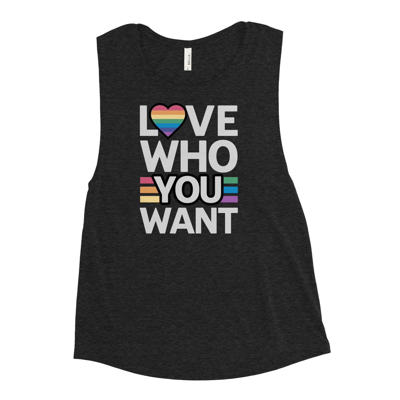 Love who you want Ladies’ Muscle Tank