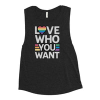 Love who you want Ladies’ Muscle Tank