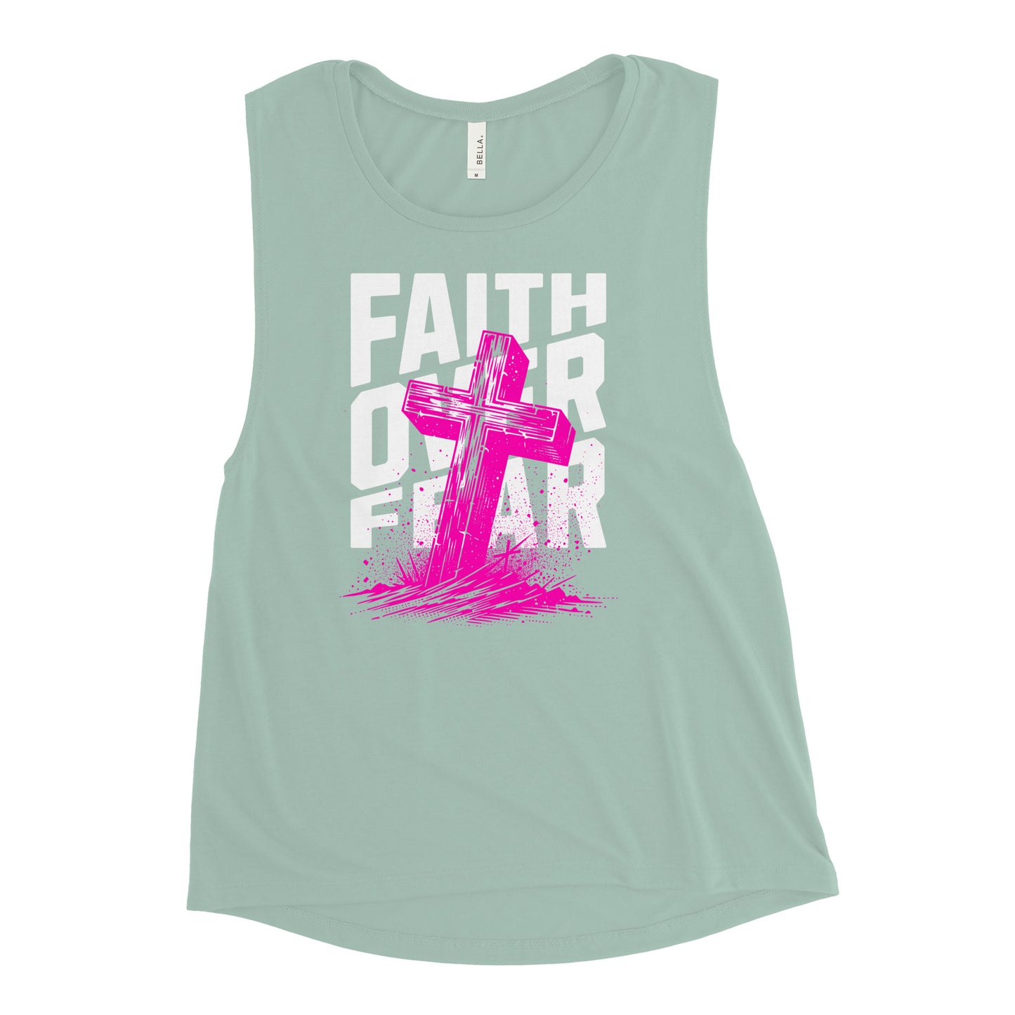 Faith Over Fear Ladies’ Muscle Tank