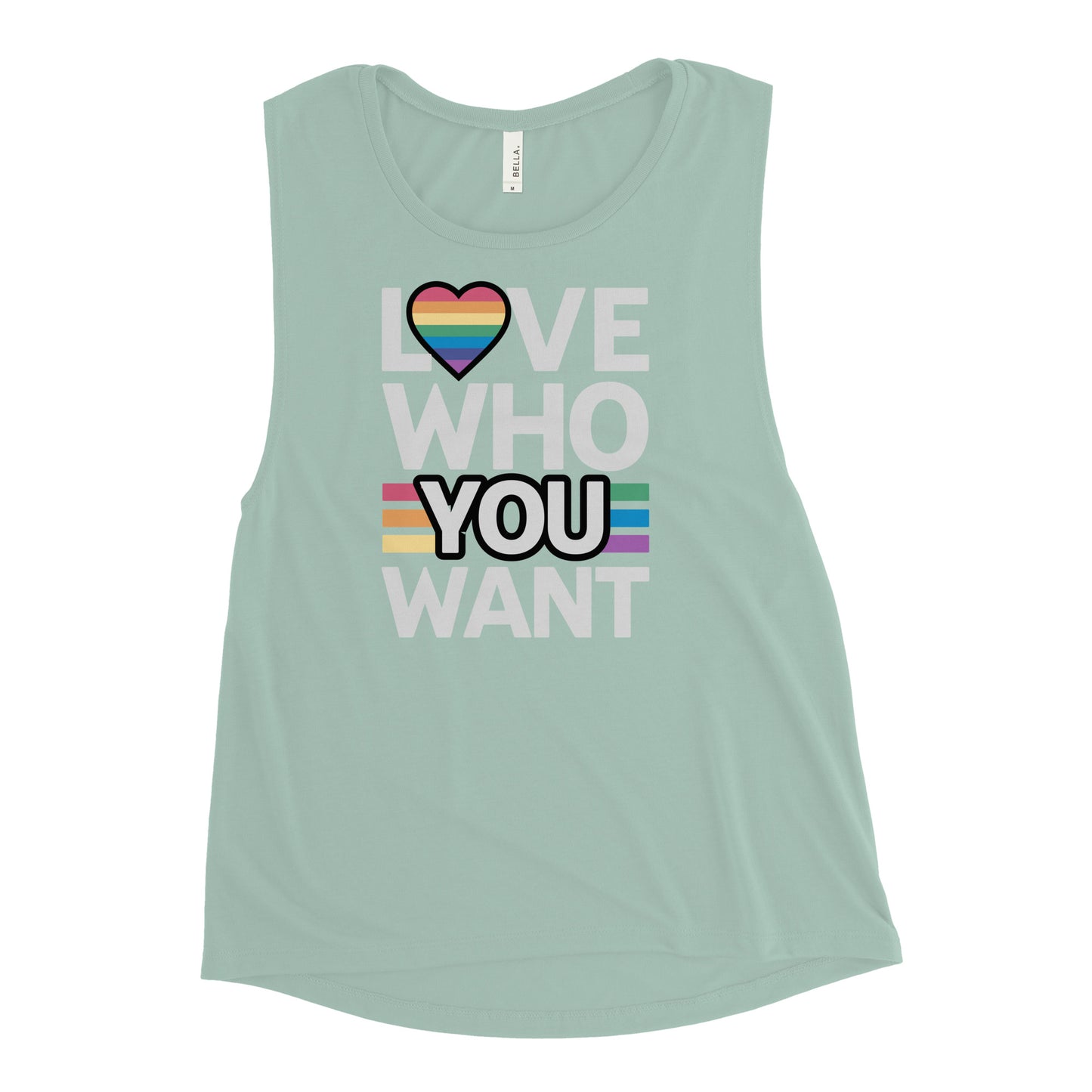 Love who you want Ladies’ Muscle Tank