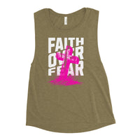 Faith Over Fear Ladies’ Muscle Tank