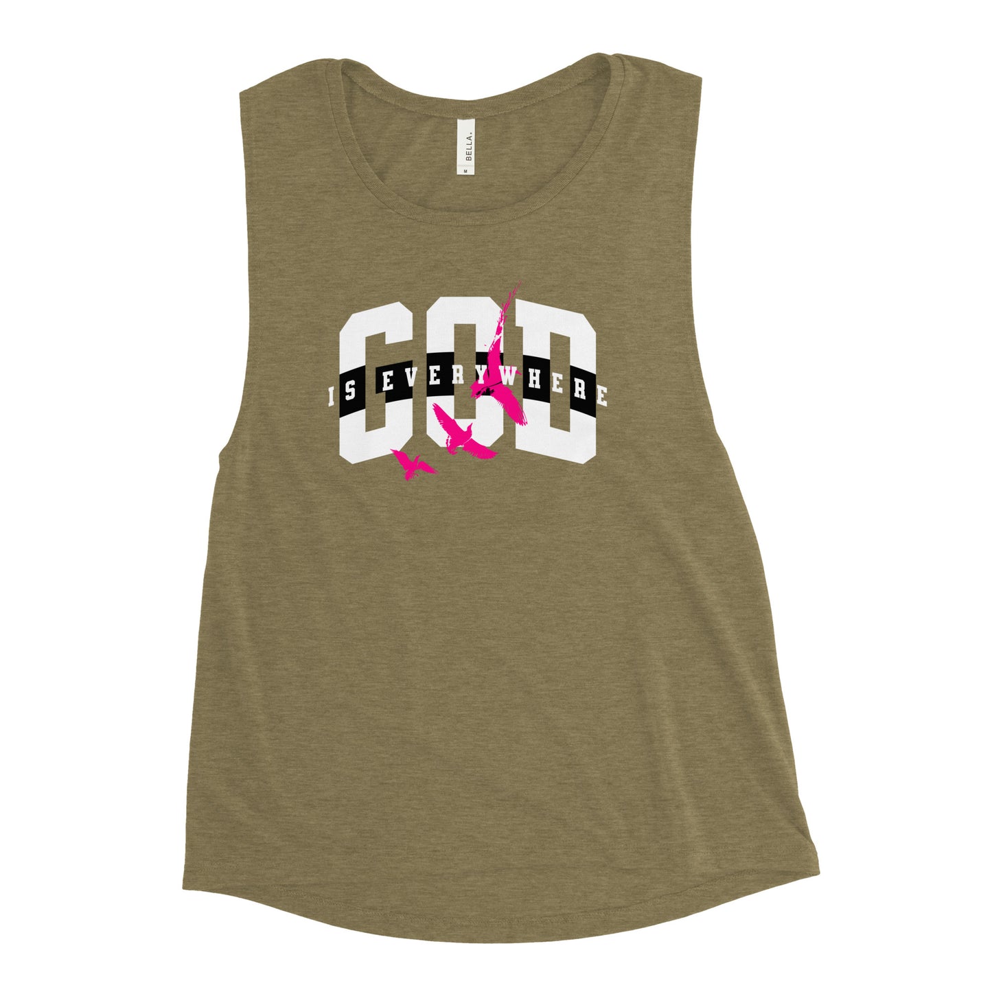 God is Everywhere Ladies’ Muscle Tank