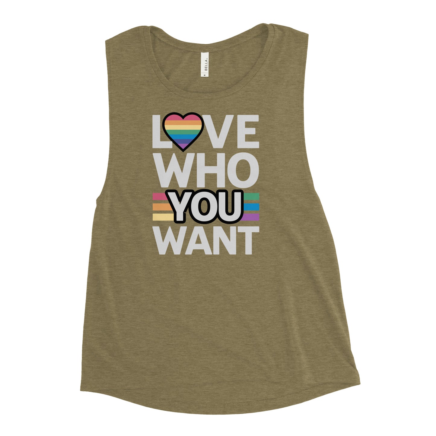 Love who you want Ladies’ Muscle Tank