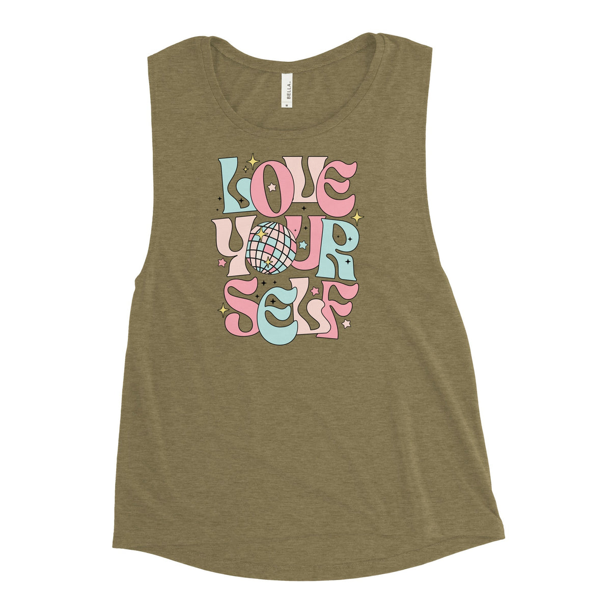 Love yourself Ladies’ Muscle Tank Funky African