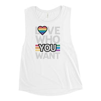 Love who you want Ladies’ Muscle Tank