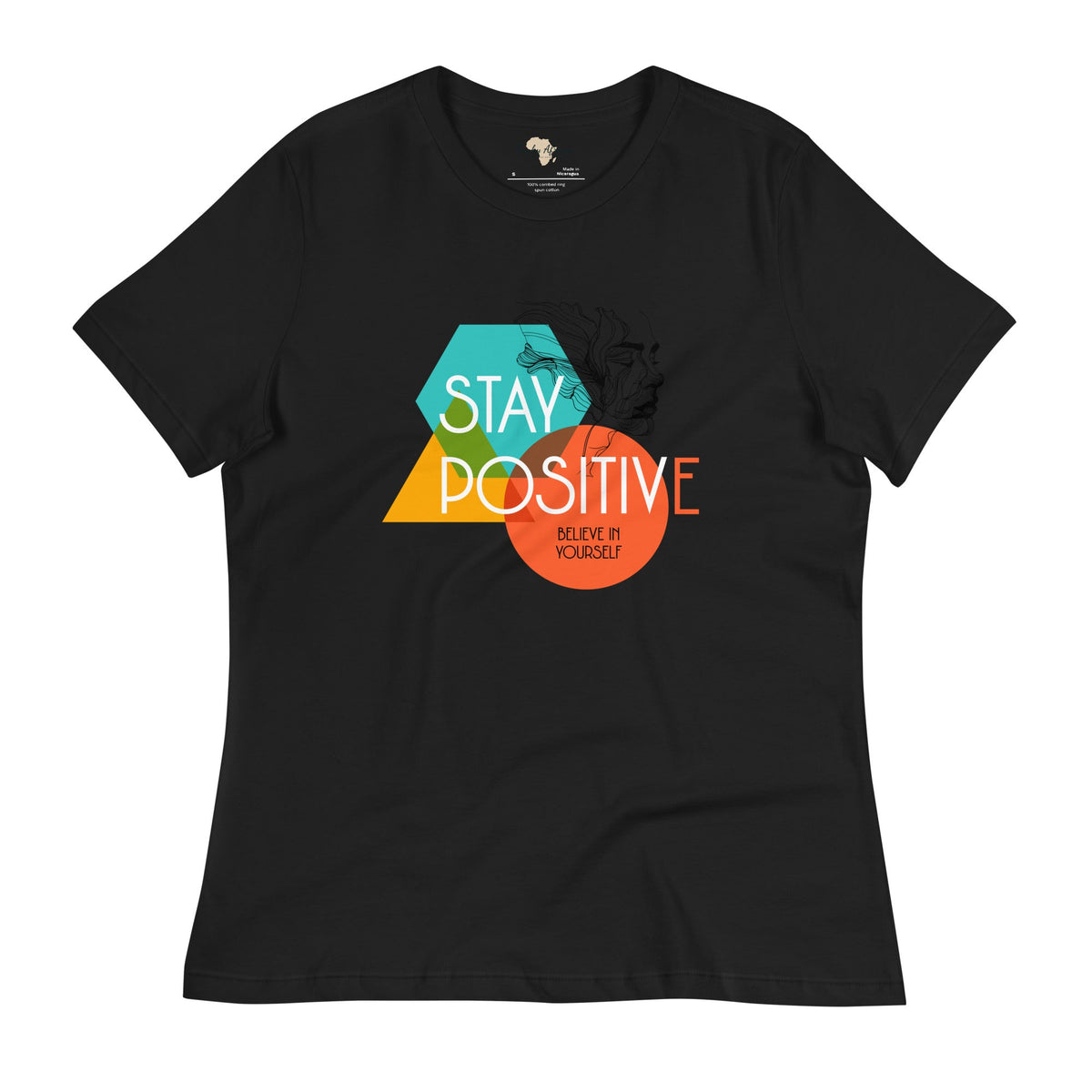 Stay Positive Women's Relaxed T-Shirt Funky African