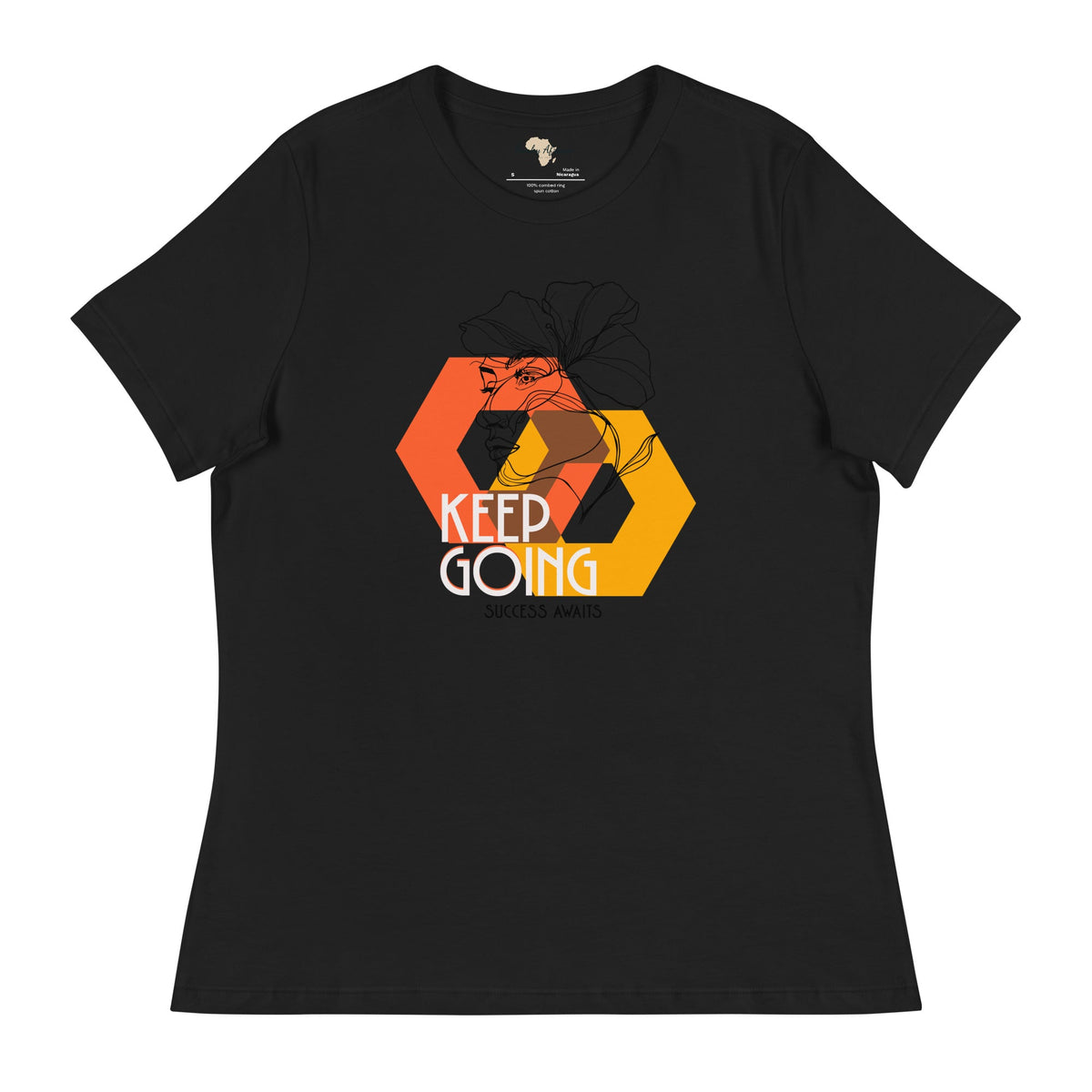 Keep Going Women's Relaxed T-Shirt Funky African