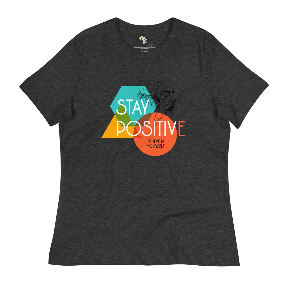 Stay Positive Women's Relaxed T-Shirt Funky African