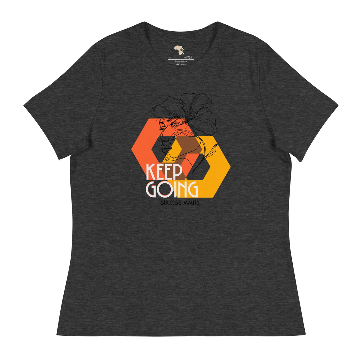 Keep Going Women's Relaxed T-Shirt Funky African