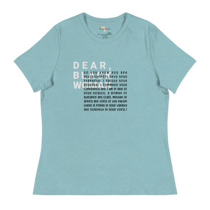 Dear black women's relaxed tee - astonishing Funky African