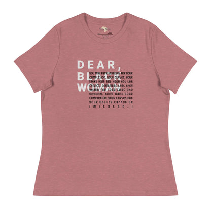 Dear black women's relaxed tee - you face scrutiny Funky African