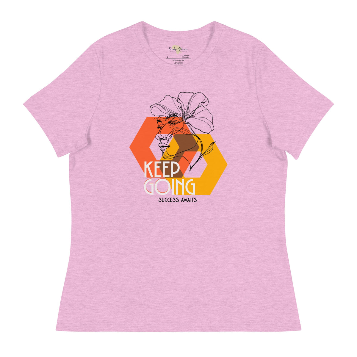 Keep Going Women's Relaxed T-Shirt Funky African