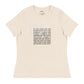 Dear black women's relaxed tee - astonishing