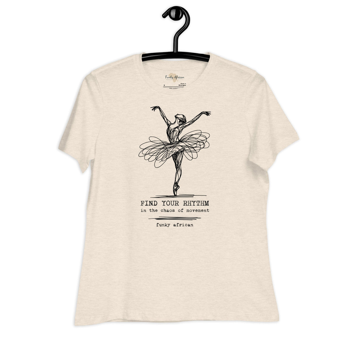 Find Your Rhythm Women's Relaxed T-Shirt Funky African