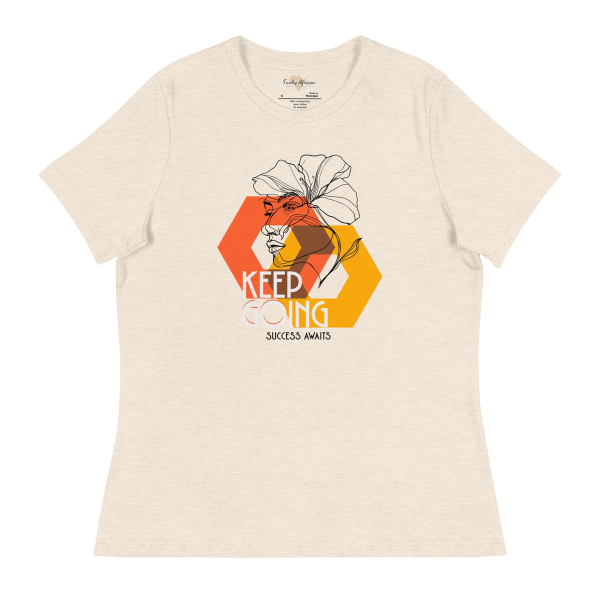 Keep Going Women's Relaxed T-Shirt Funky African