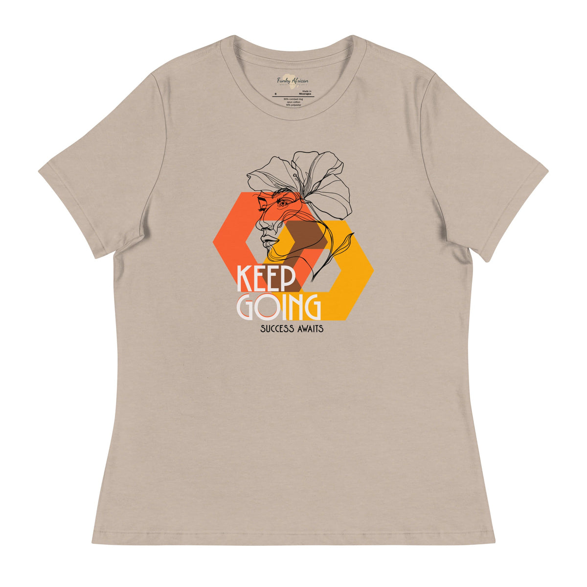 Keep Going Women's Relaxed T-Shirt Funky African