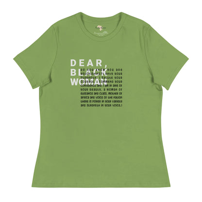 Dear black women's relaxed tee - astonishing Funky African