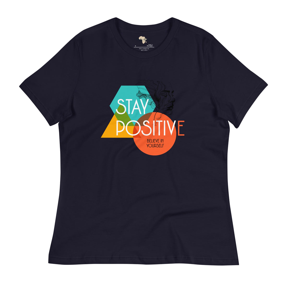 Stay Positive Women's Relaxed T-Shirt Funky African