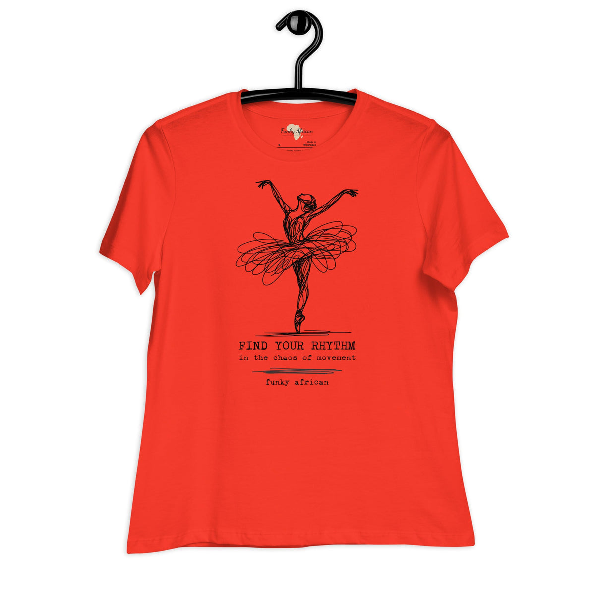 Find Your Rhythm Women's Relaxed T-Shirt Funky African