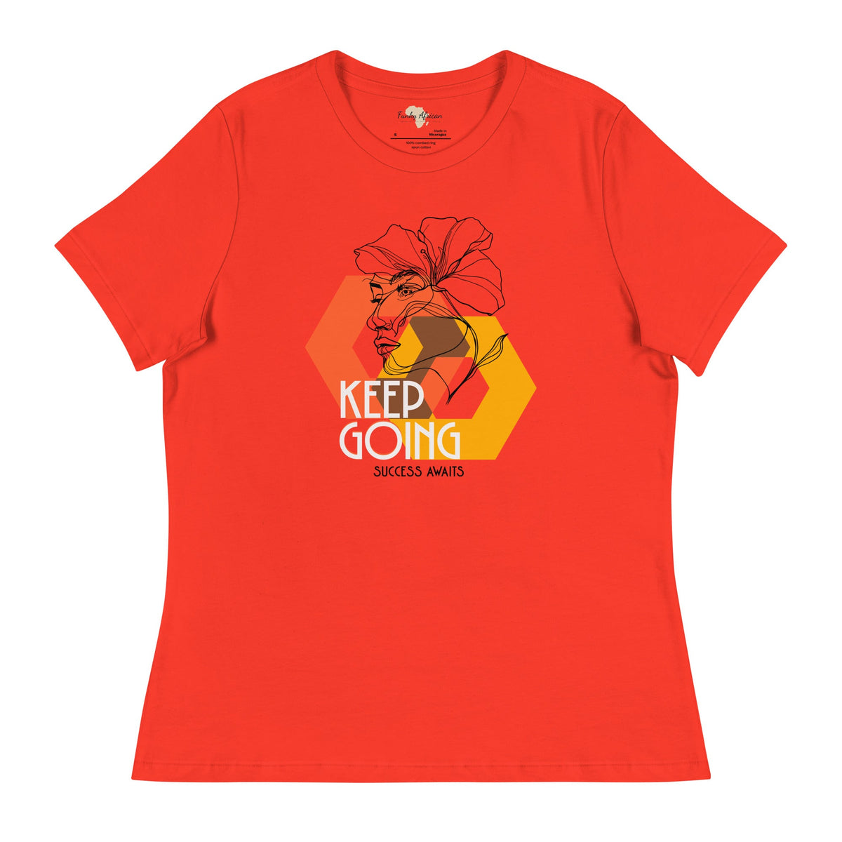 Keep Going Women's Relaxed T-Shirt Funky African