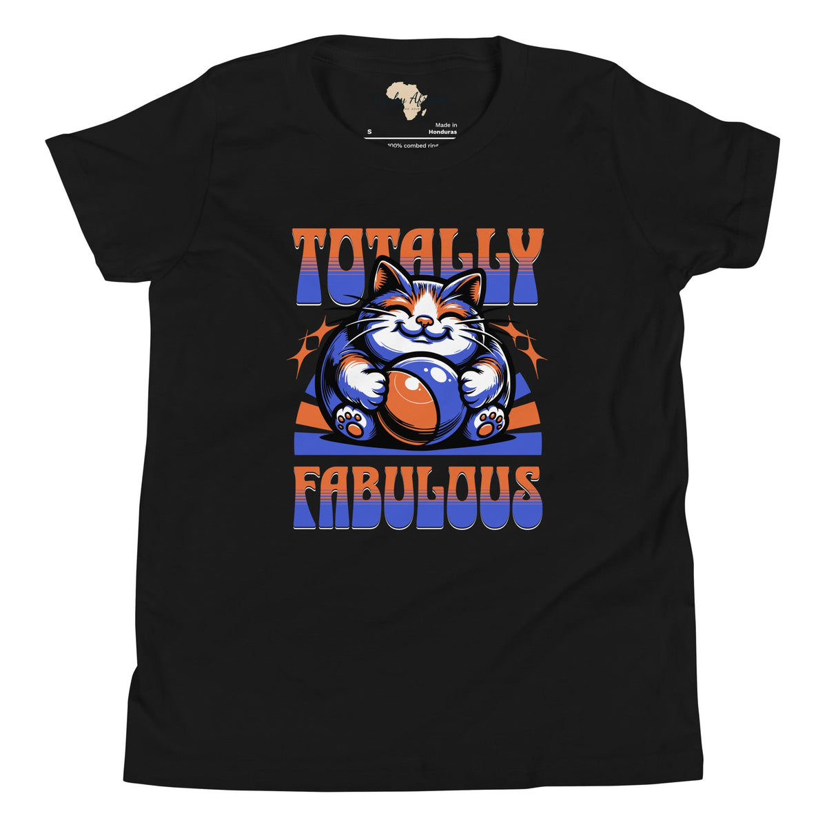 Totally fabulous youth tee Funky African