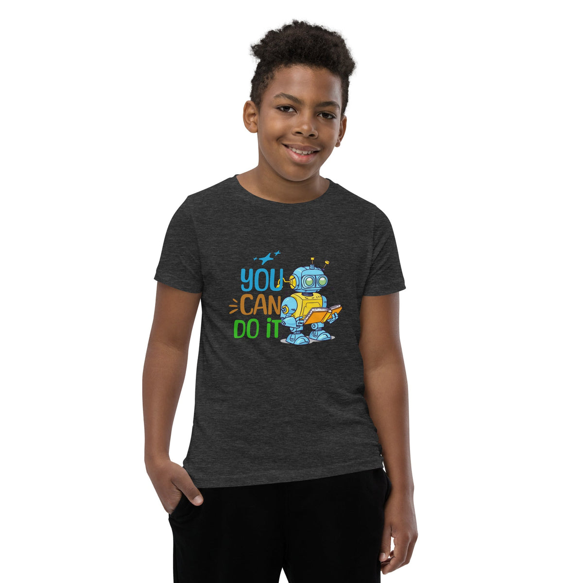 You can do it youth tee Funky African