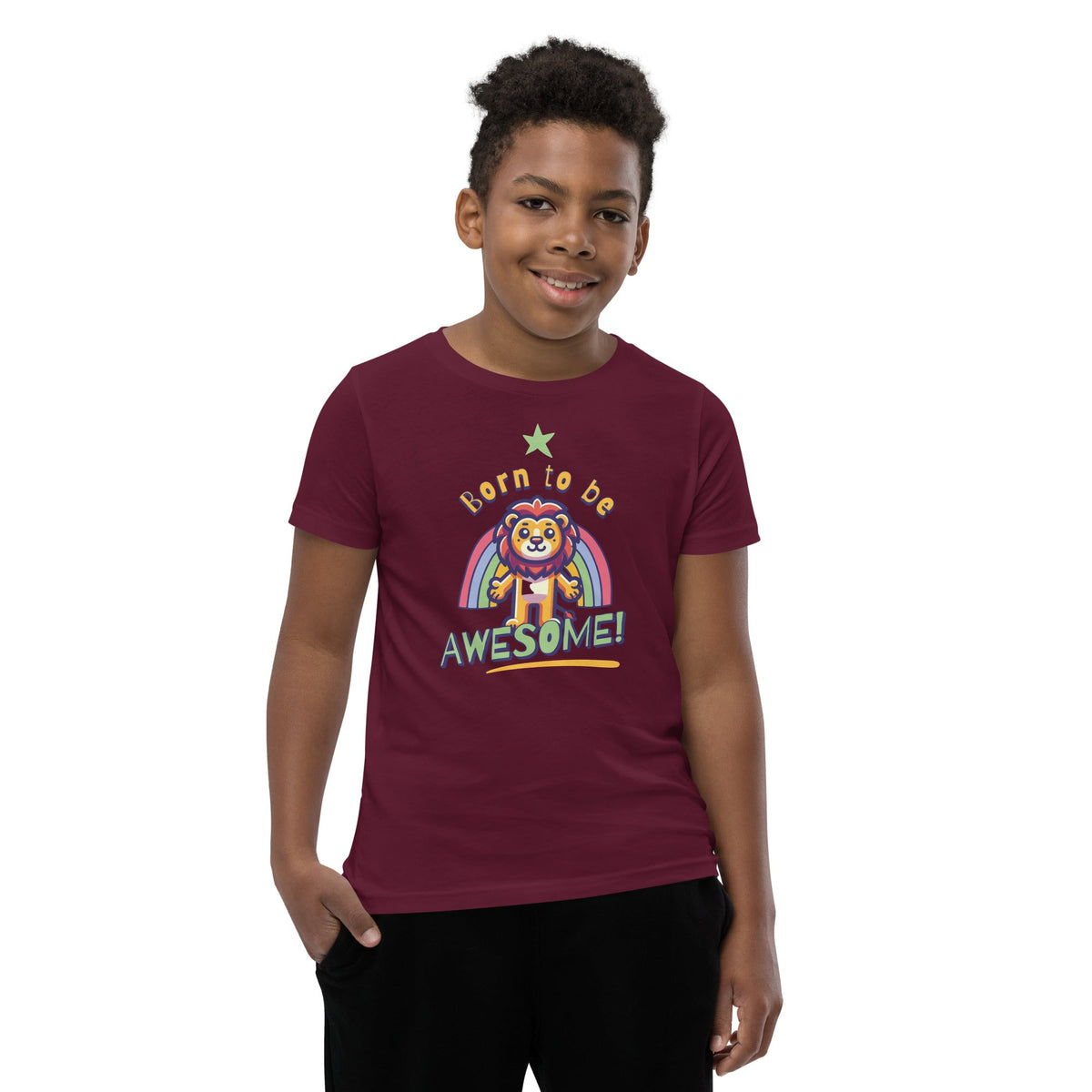 Born to be awesome Short Sleeve T-Shirt Funky African