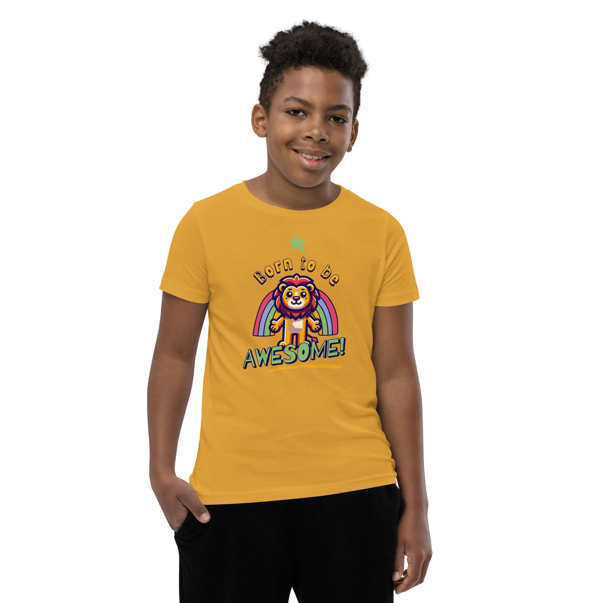Born to be awesome Short Sleeve T-Shirt Funky African
