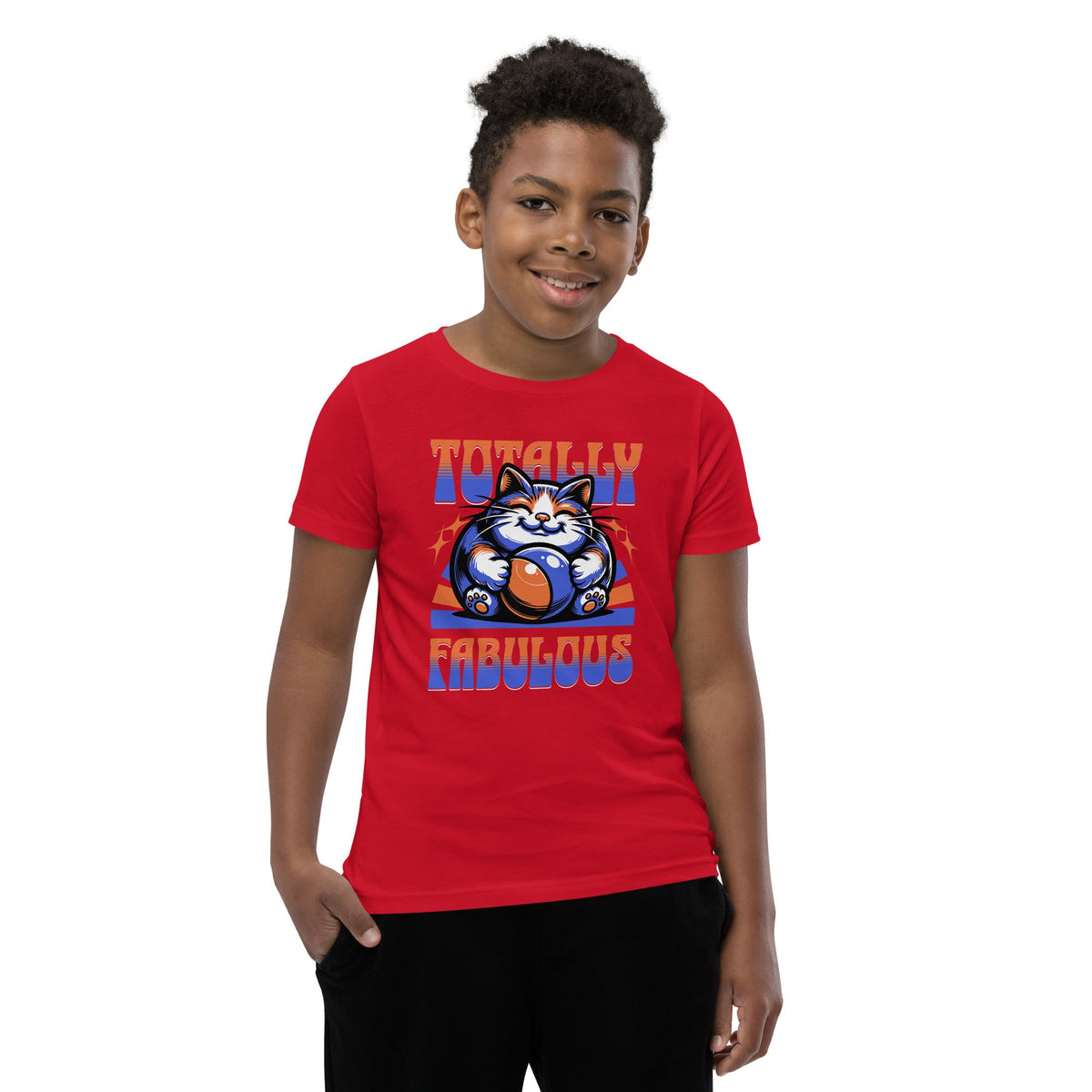 Totally fabulous youth tee Funky African